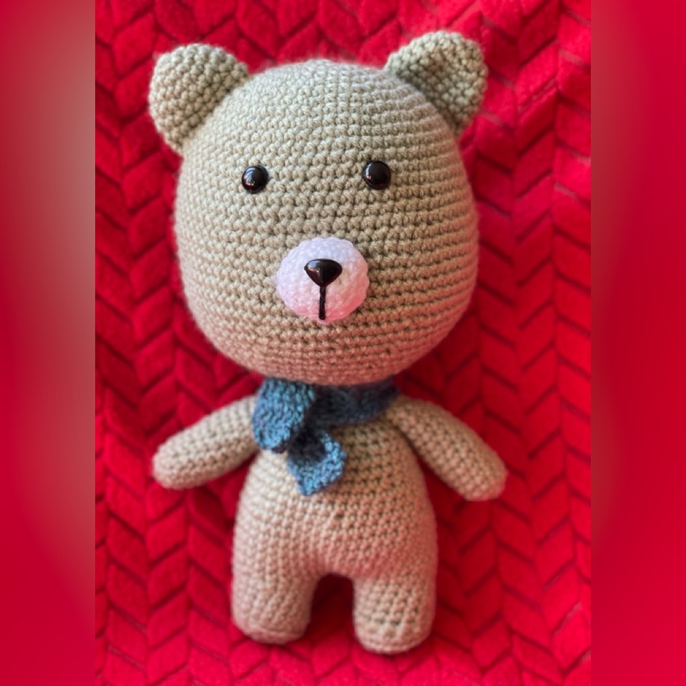 Handmade crochet bear